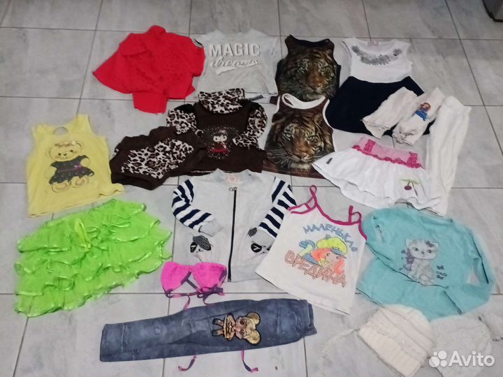 Вещи пакетом на девочку 4-6 лет