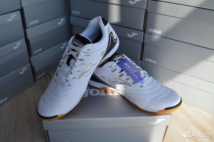 Футзалки Joma Maxima 40-44, черные, белые