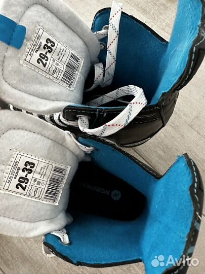 Коньки детские раздвижные nordway 29-33