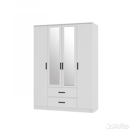 Шкаф четырехстворчатый с зеркалом