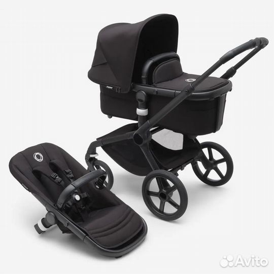 Bugaboo Fox5 2в1 на шасси Black цвет черный