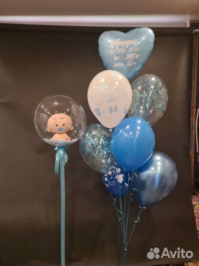 Шарики на выписку из роддома. Шары на выписку