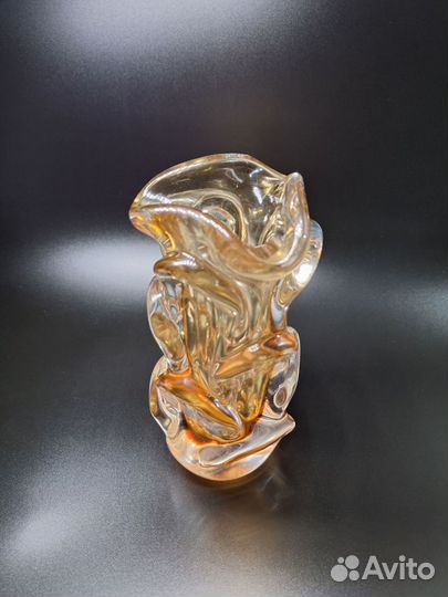 Винтажная ваза Богемское стекло