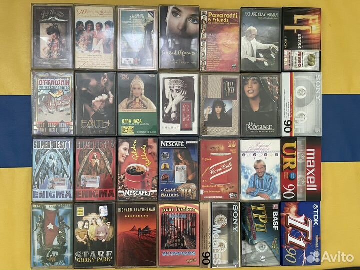 Рок, попса, панкрок, классика на аудиокассетах