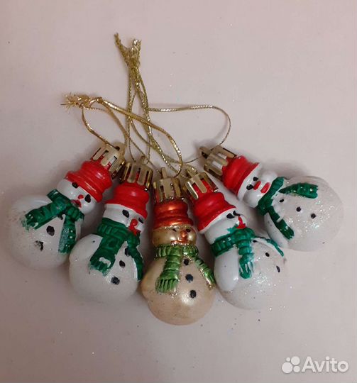 Новогодние украшения на небольшую елочку