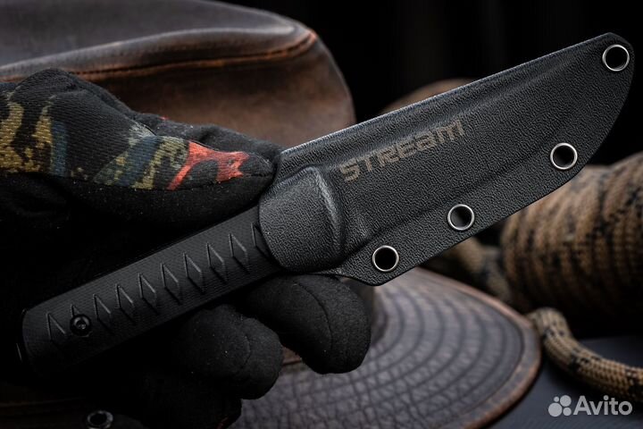 Туристический нож Stream VG-10 StoneWash