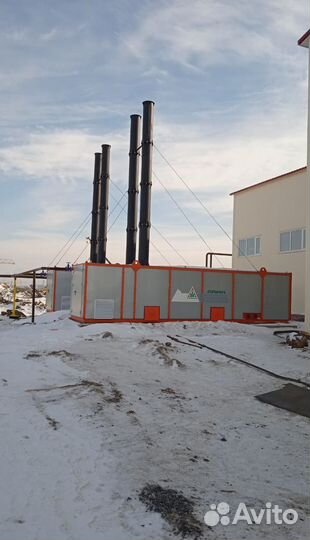 Стационарный газовый снегоплавильный пункт