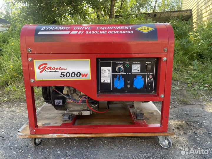 Прокат аренда бензогенератора 6 кВт DDE DPG7551E