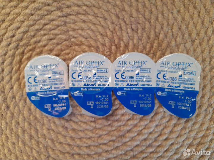 Контактные линзы Alcon Air Optix plus HydroGlyde 7