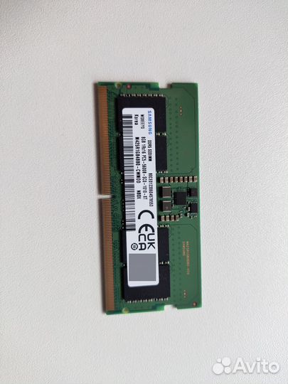 Оперативная память ddr5 5600 8gb sodimm Samsung