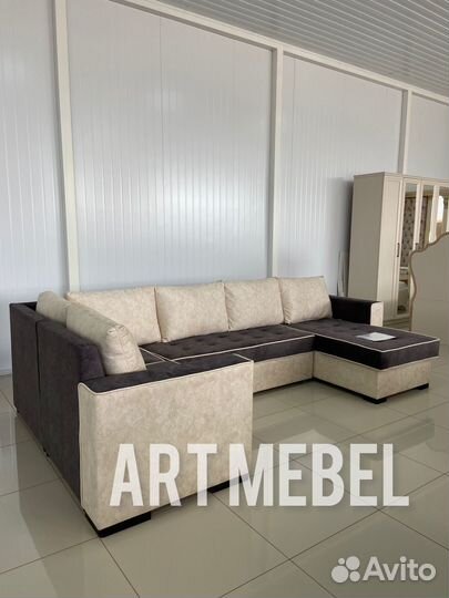 Диван угловой с оттоманкой