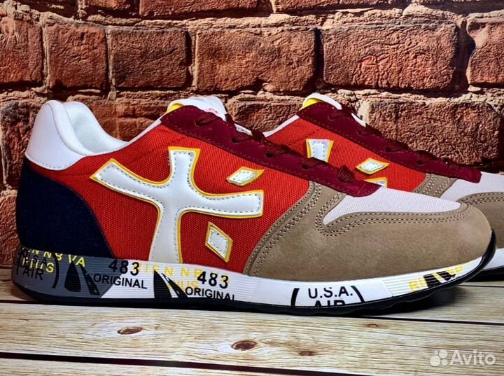 Кроссовки pramiata красные