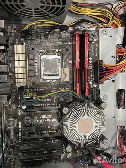 Комплект Проц Intel i5 4440 + Мать asus h97 - pro