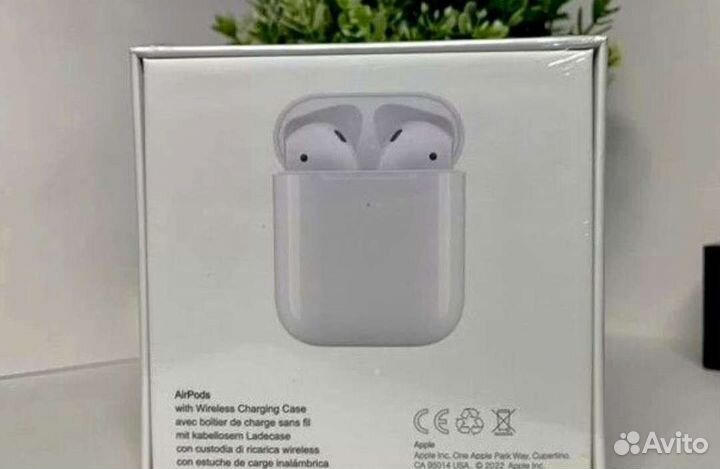 Наушники AirPods 2 лучшего качества новые + чехол