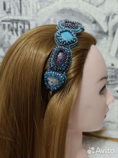 Ободок для волос ручной работы