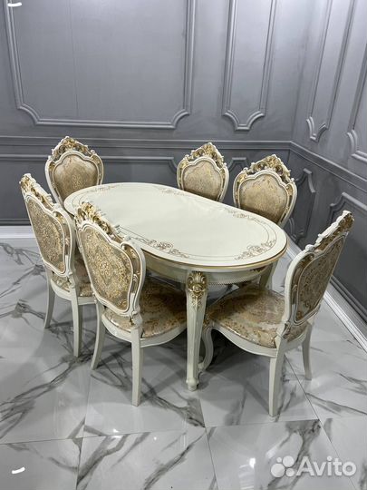 Стол и стулья новые Обеденный Раскладной Кухонный