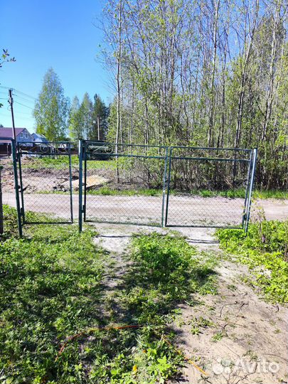 Ворота с калиткой распашные