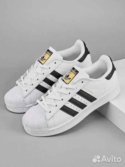 Кроссовки Adidas Originals Superstar белые d-9078