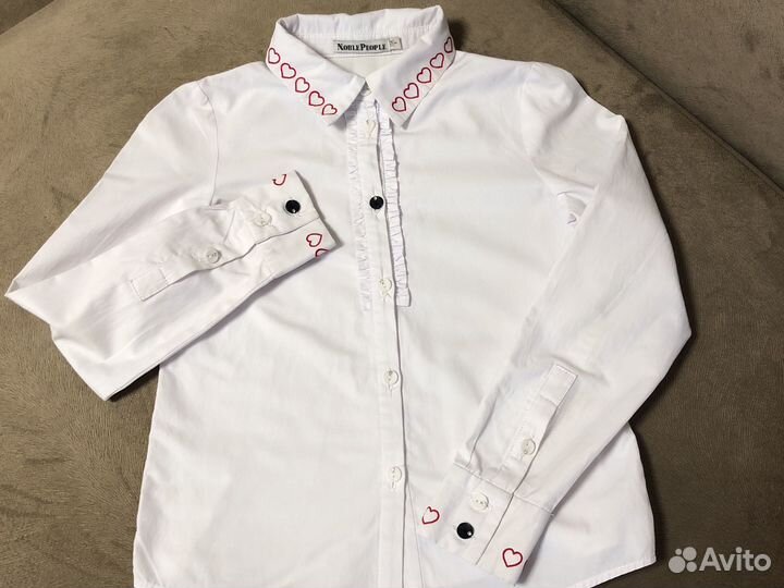 Блузка школьная на девочку белая