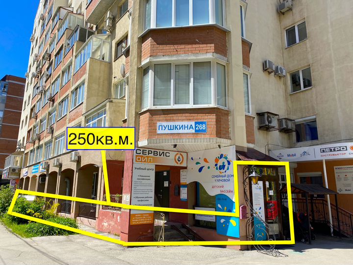 Свободного назначения, 250 м²