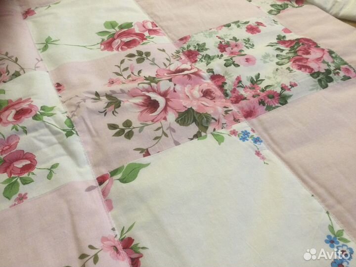 Одеяло лоскутное, наволочки ручная работа