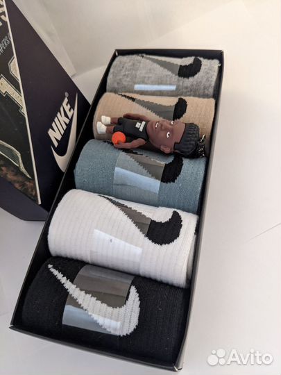 Носки Nike, Adidas в коробке + брелок в подарок