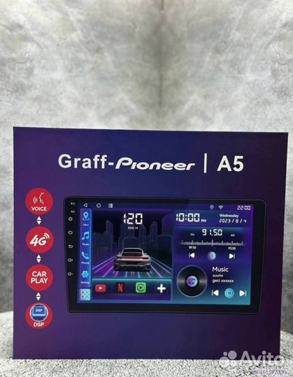 Android 2 din магнитола pioneer graff (Арт.75684)