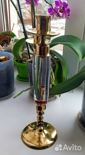 Подсвечник латунь СССР