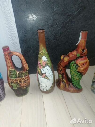 Бутылка керамическая