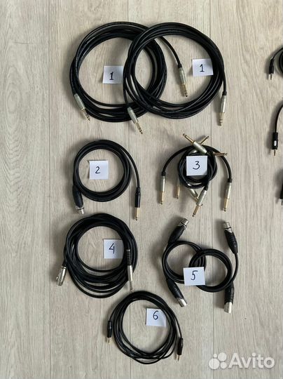 Кабели Xlr rca jack 3,5 jack 6,3 trrs klotz usb