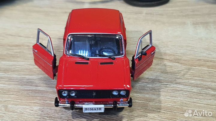 Модель автомобиля 1 43. ваз 2106 Красный