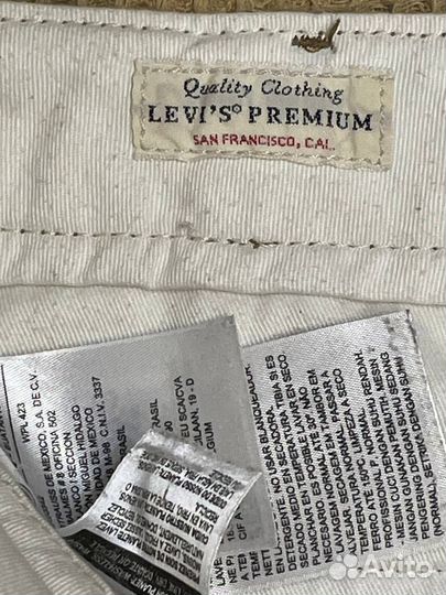 Штаны levis вельветовые