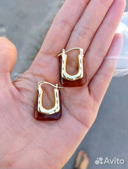 Серьги стиль poizon drop bottega veneta