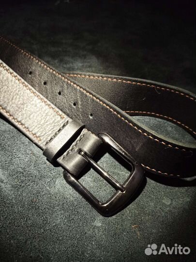 Ремень мужской кожаный ручной работы