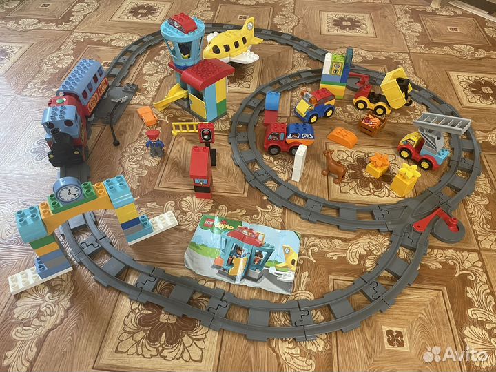 Игрушки железная дорога lego дупло оригинал