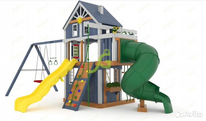 Детская площадка Шато 2 с трубой (Домик) мод.1