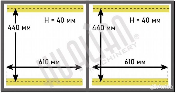 Вакуум-упаковочная машина Двухкамерная HVC-610S/2A