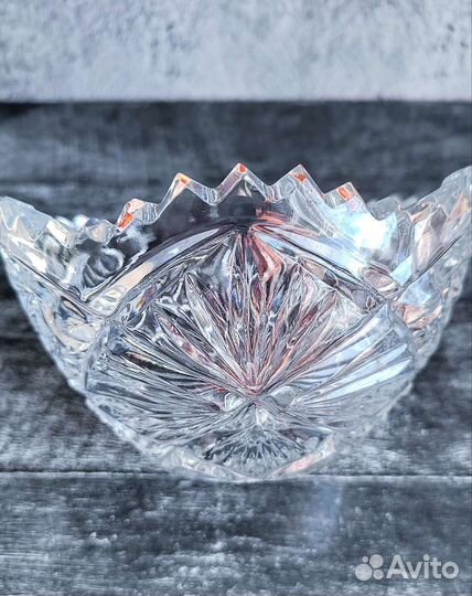 Салатник хрустальный СССР