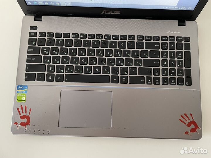 Игровой ноутбук Asus i3/8gb/2видеокарты/750gb
