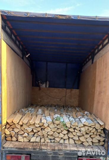 Дрова березовые колотые, чурками. В укладку