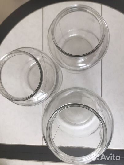 Банка стеклянная 2 и 3 л. с широким горлом