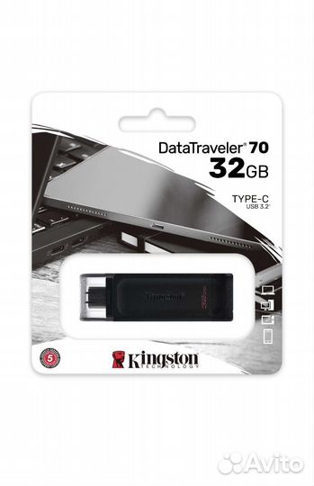 USB-C Флешка Kingston Data travelong 32 гб