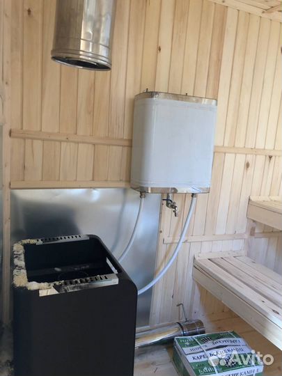 Транспортабельная баня из бруса проф. 3 х 2.3 м