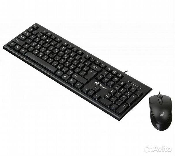Клавиатура + мышь Оклик 640M, черный