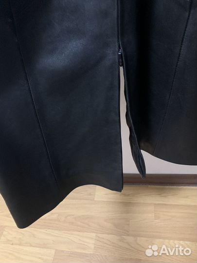 Плащ кожаный