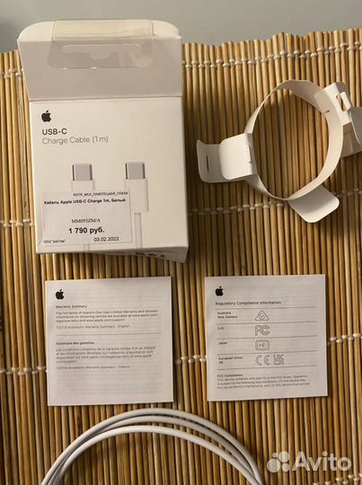 Кабель Apple USB-C 1 м оригинал