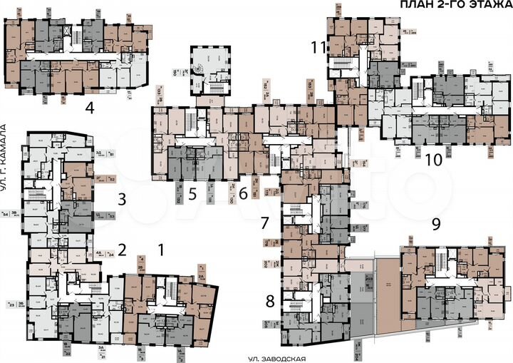 3-к. квартира, 81,5 м², 2/9 эт.