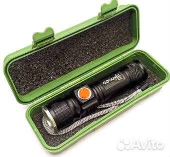 Линза фонарь goodwill 69555, аккум, zoom, USBшт