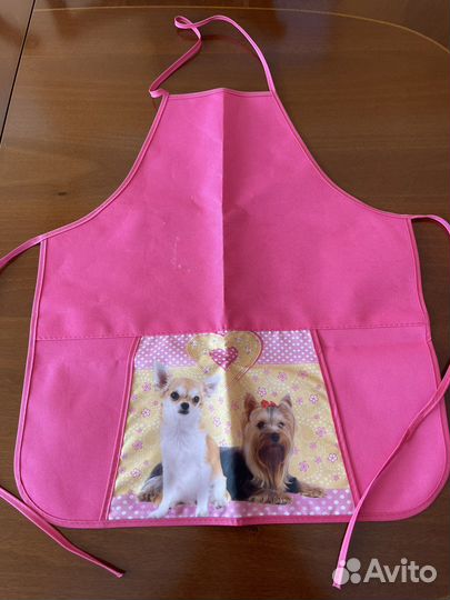 Фартук детский, с Чихуахуа и Йорком, 2 шт