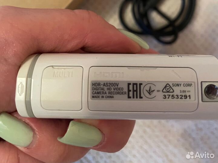 Экшн камера sony HDR-AS200V